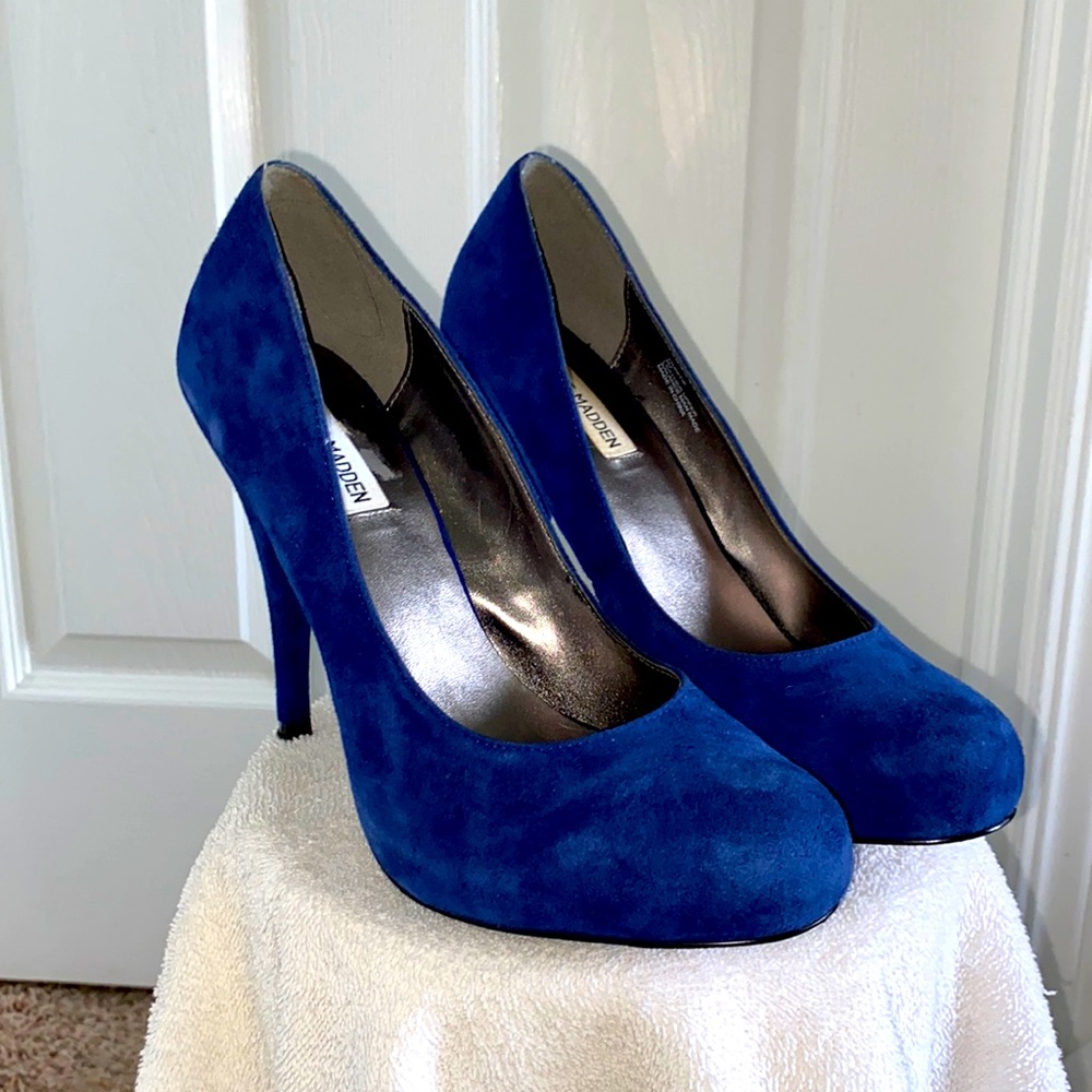 Blue Velvet Steve Madden Heels